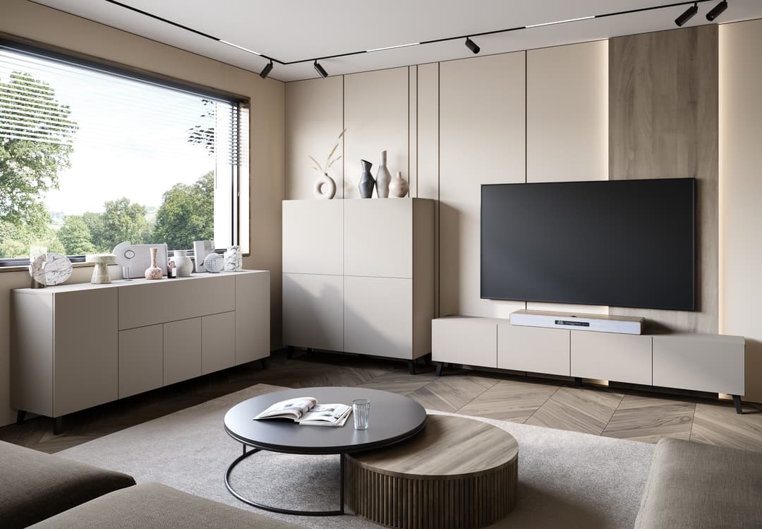 Home affaire Lowboard LOWBOARD PHUKET II | Beige