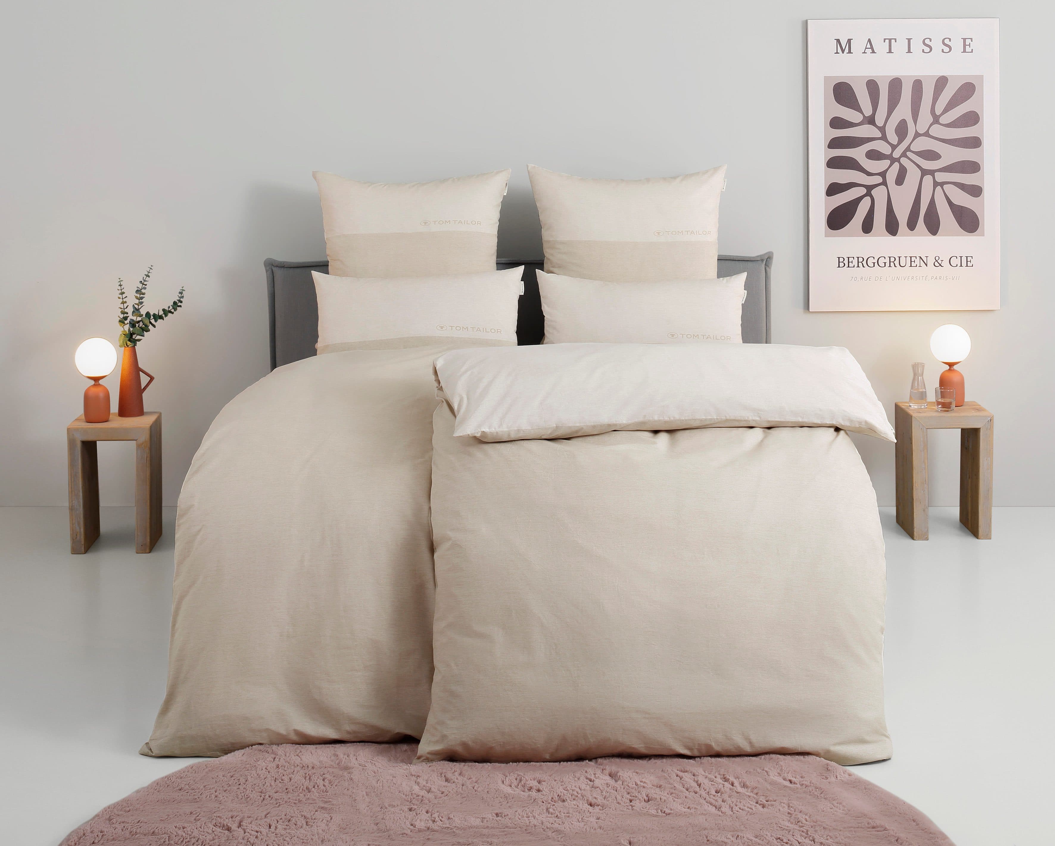 TOM TAILOR HOME Bettwäsche Henry | Beige