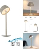 OTTO home Akku Tischleuchte Gerrin | Beige 5