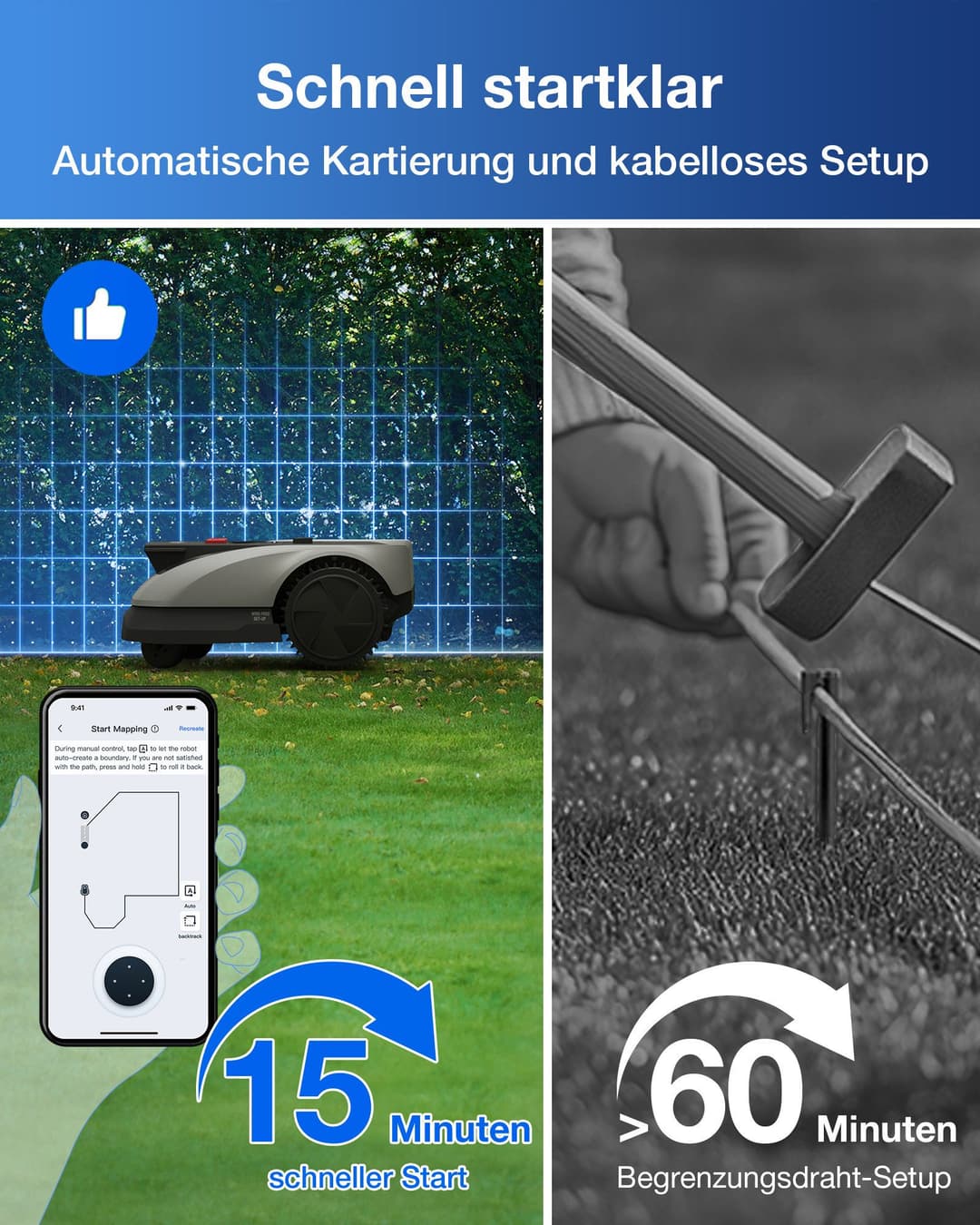 ECOVACS Rasenmähroboter GOAT O600 RTK | Grau