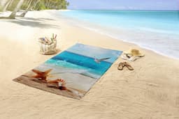 good morning Strandtuch Sealife | Mehrfarbig