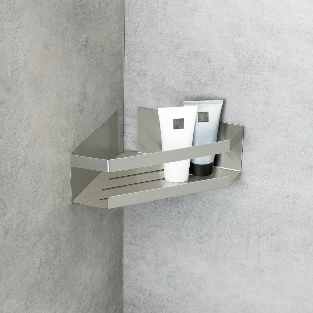 SCHÖNER WOHNEN-Kollektion Eckregal »Meleto« | Silber