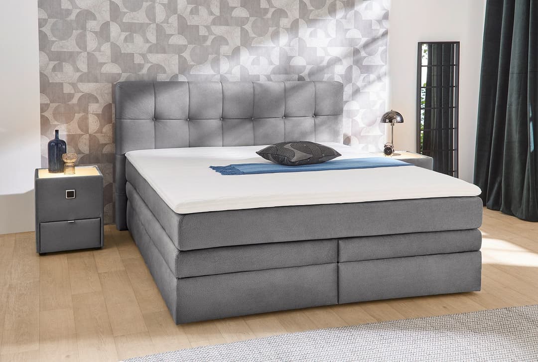 Jockenhöfer Gruppe Boxspringbett Amy | Grau
