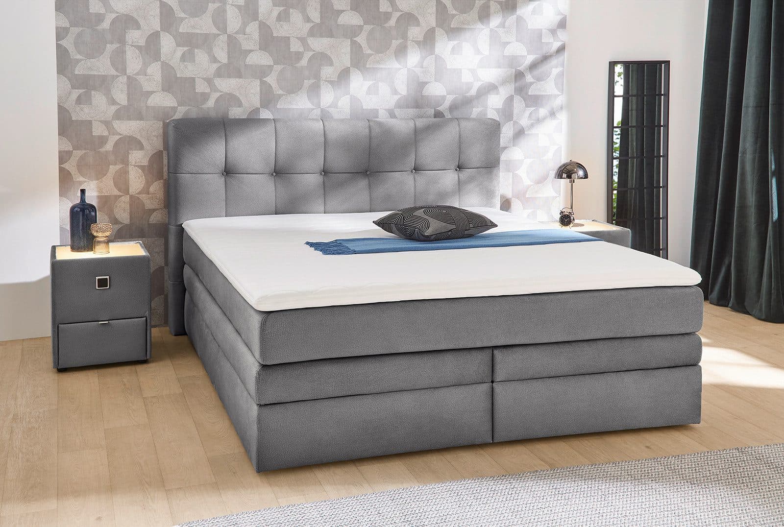Jockenhöfer Gruppe Boxspringbett Amy | Grau