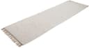 carpetfine Teppich Kelim Chindi uni | Weiß 3