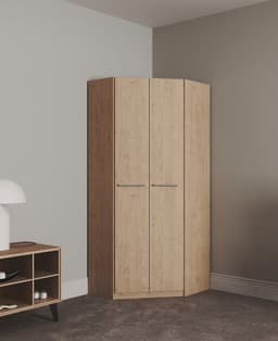 priess Eckkleiderschrank Barcelona | Holztöne