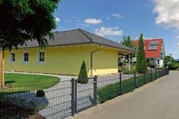 Alberts Doppelstabmattenzaun Grundset | Grau