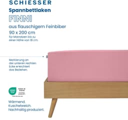 Schiesser Spannbettlaken Finni | Rosa