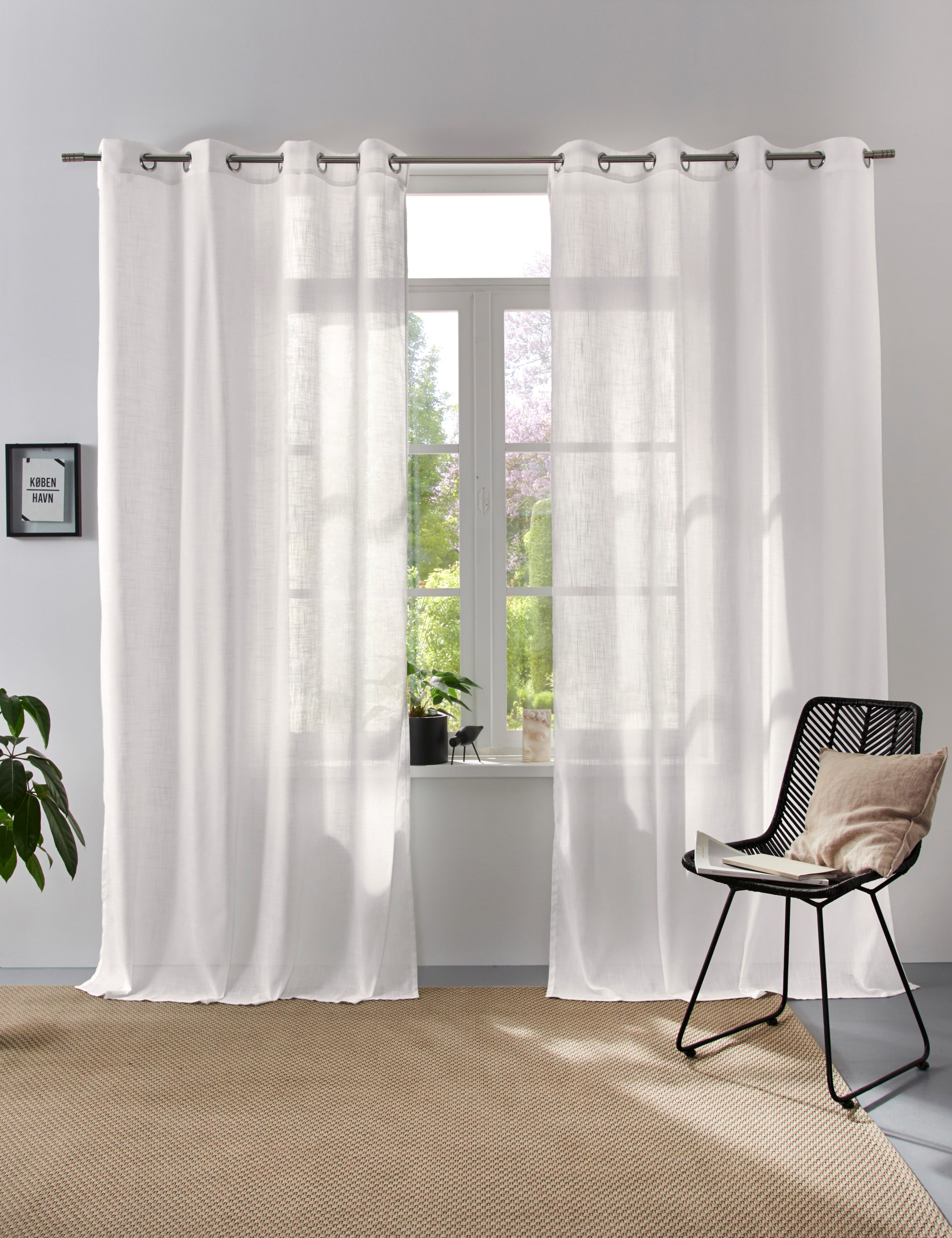 OTTO home Vorhang Linsdorf | Weiß