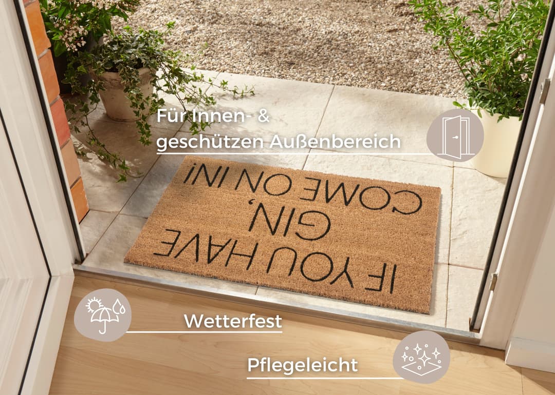 HANSE Home Fußmatte Mix Mats Kokos Gin | Braun
