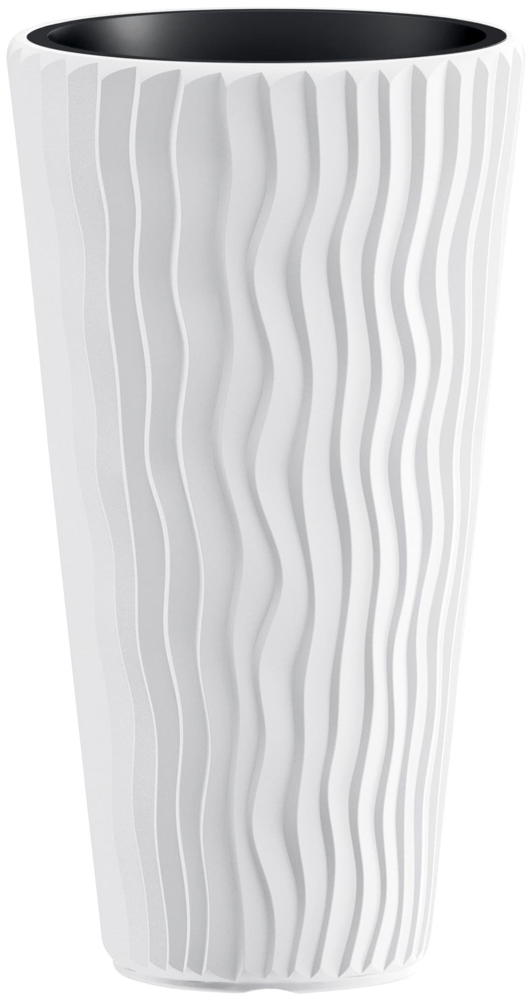 Prosperplast Pflanzkübel Sandy Slim | Weiß