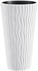 Prosperplast Pflanzkübel Sandy Slim | Weiß