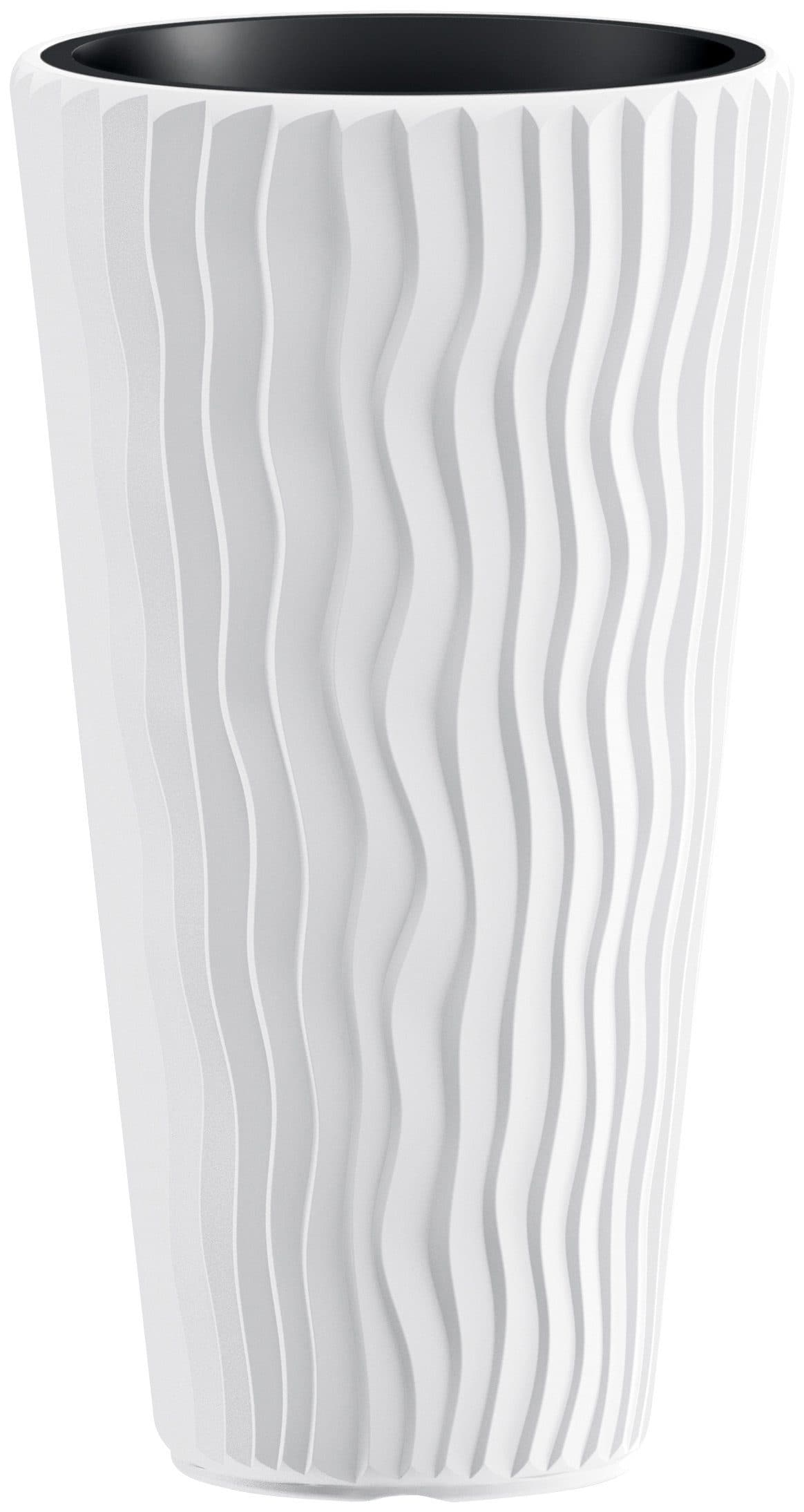 Prosperplast Pflanzkübel Sandy Slim | Weiß