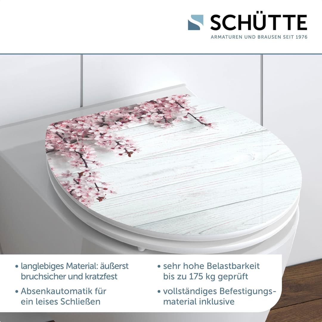 Schütte WC-Sitz Flowers&Wood | Mehrfarbig