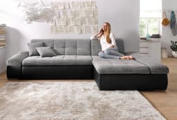 DOMO collection Ecksofa Moric | Grau