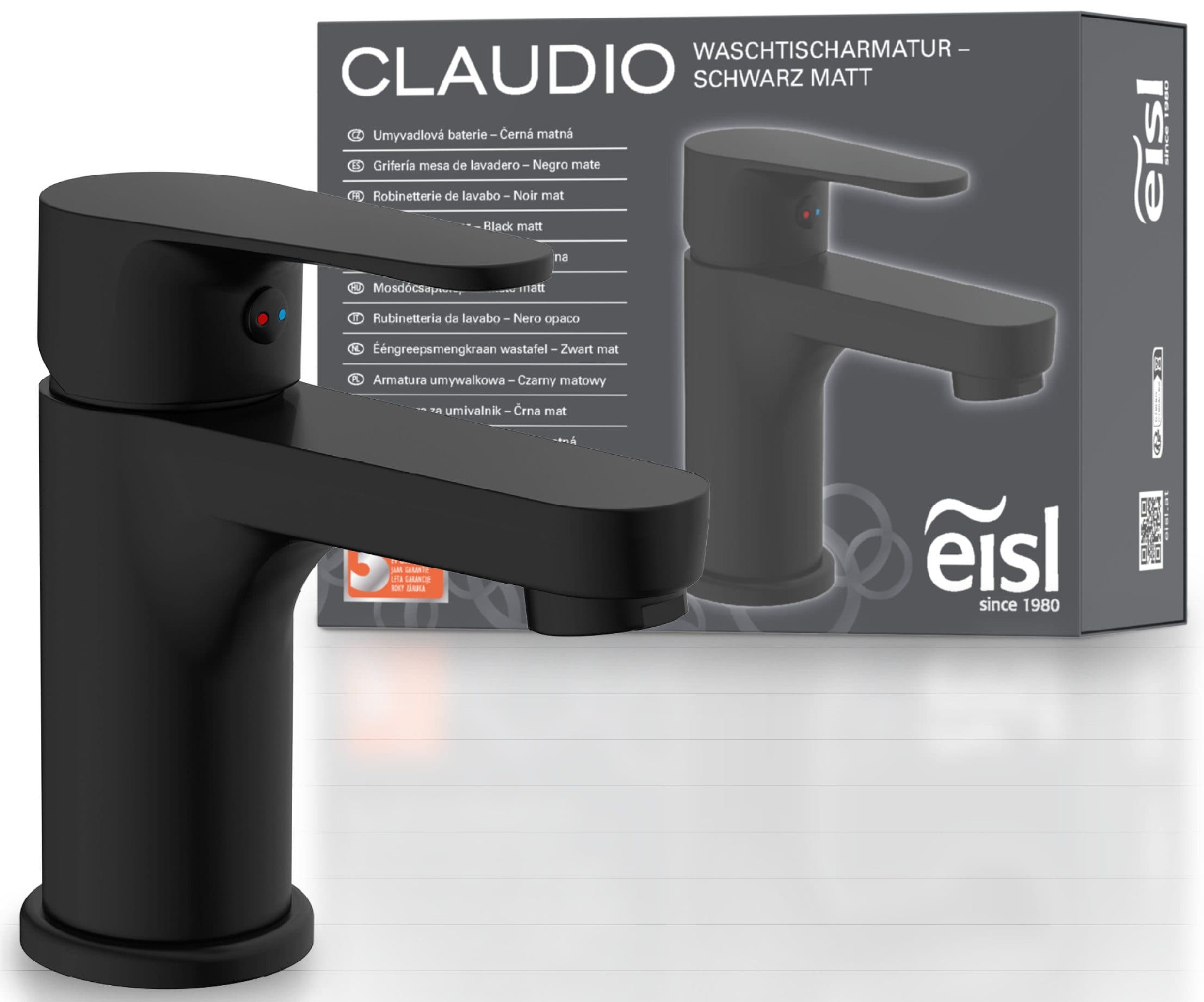 Eisl Claudio Waschtischarmatur | Schwarz