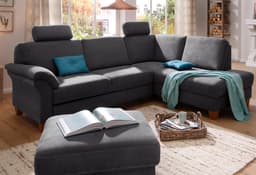 Home affaire Ecksofa Borkum L-Form | Grau