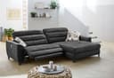 Jockenhöfer Gruppe Ecksofa Double One L-Form | Schwarz