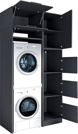 Laundreezy Mehrzweckschrank-Set | Schwarz