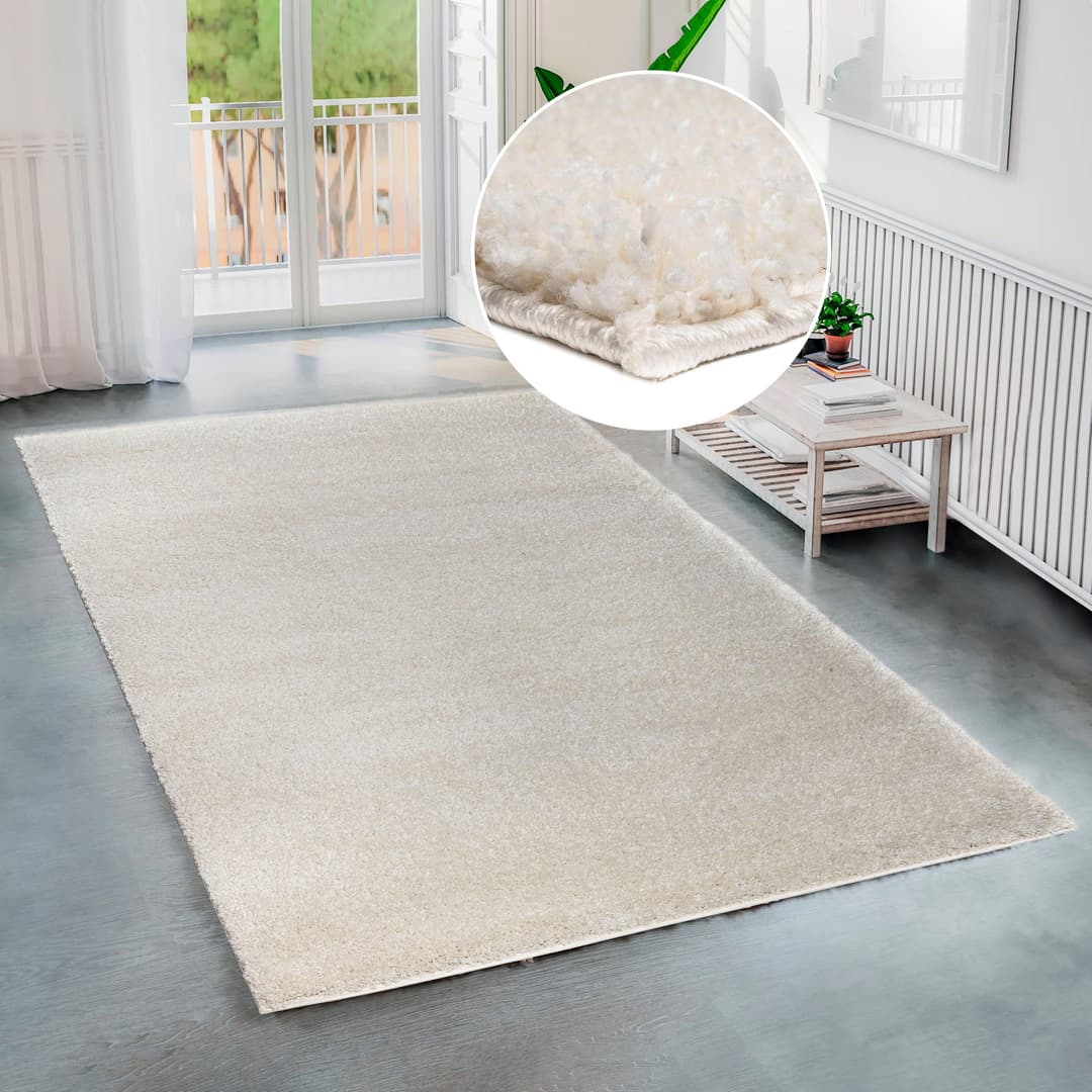 Bruno Banani Shaggy Soft Hochflor-Teppich | Beige