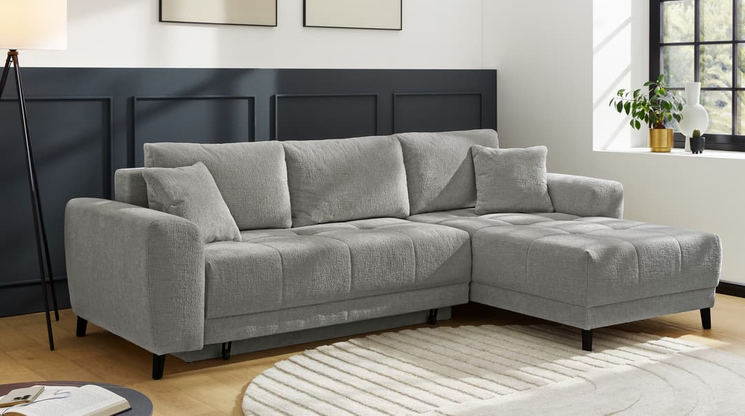 Jockenhöfer Gruppe Ecksofa Beverly L-Form | Grau
