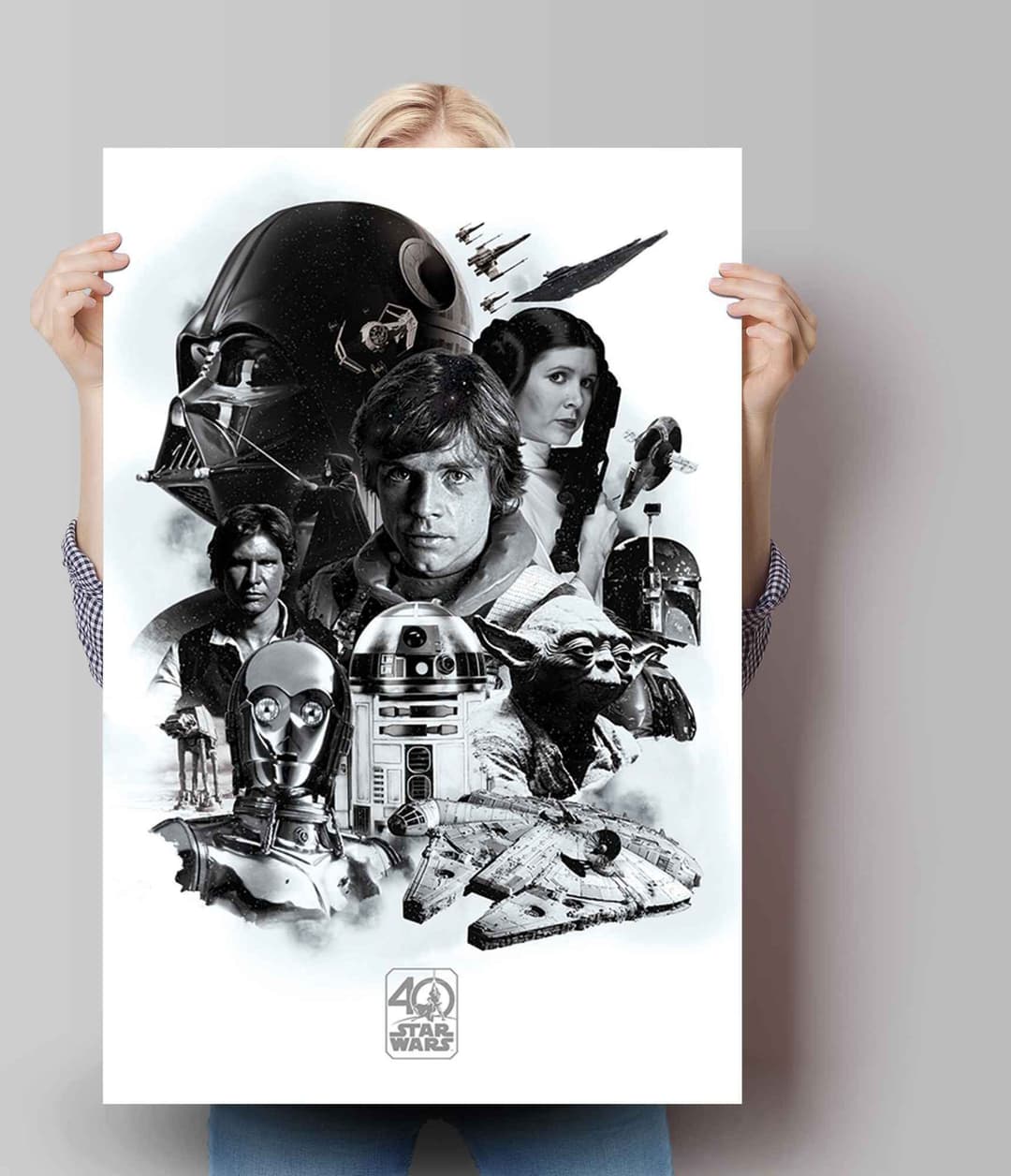 Reinders! Poster Star Wars 40 Jahre | Mehrfarbig