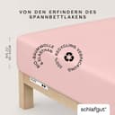 Schlafgut Spannbettlaken PURE Bio-Baumwolle mit Elasthan | Lila