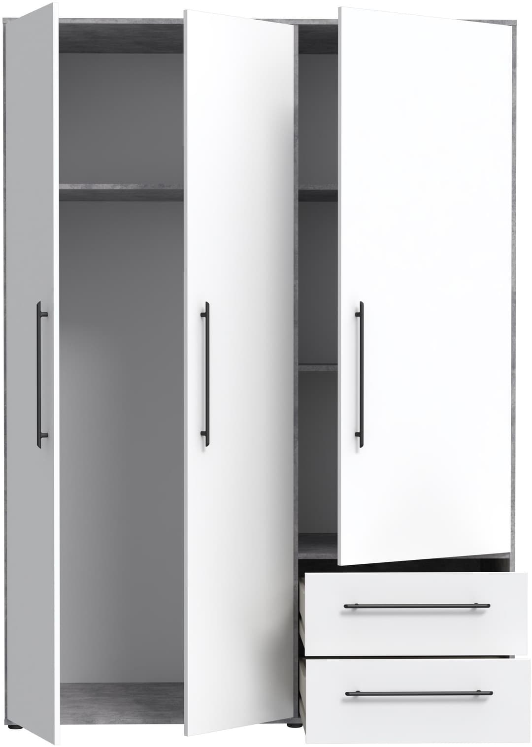 FORTE Kleiderschrank Mokkaris | Mehrfarbig