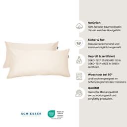 Schiesser Kissenhülle Ella | Beige