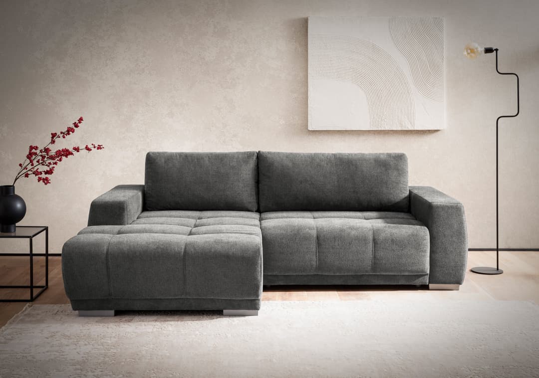 Home affaire Ecksofa Bolero L-Form | Grau