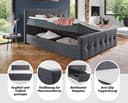 Home affaire Boxbett Tessaja | Grau 3