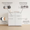 rauch Kombikommode Sideboard CORTONA | Weiß 5