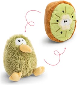 Nici Kuscheltier Let Me Out, Kiwi mit Wendefunktion, 15cm | Grün