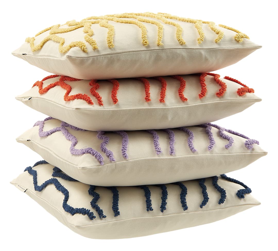 TOM TAILOR HOME Dekokissen Wavy | Lila