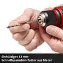 Einhell Akku-Schlagbohrschrauber TE-CD 18/48 Li-i-Solo | Rot 4