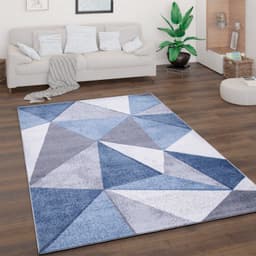 Paco Home Teppich Bari 874 | Blau