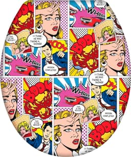 WENKO WC-Sitz Pop-Art | Mehrfarbig
