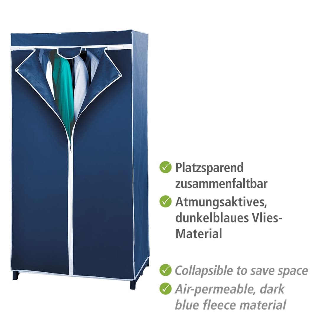 WENKO Stoffschrank Modell Air | Blau