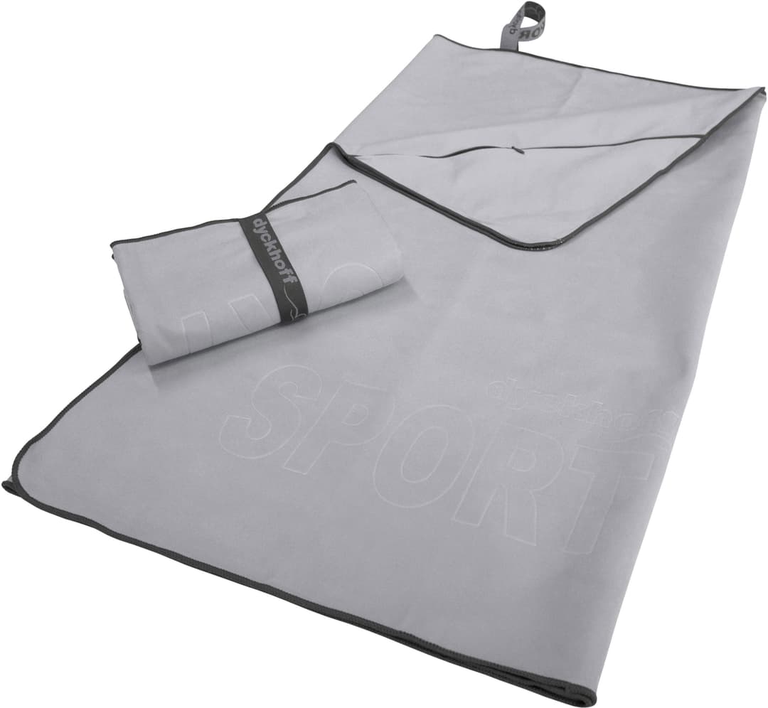 Dyckhoff Sporthandtuch Mikrofaser | Grau