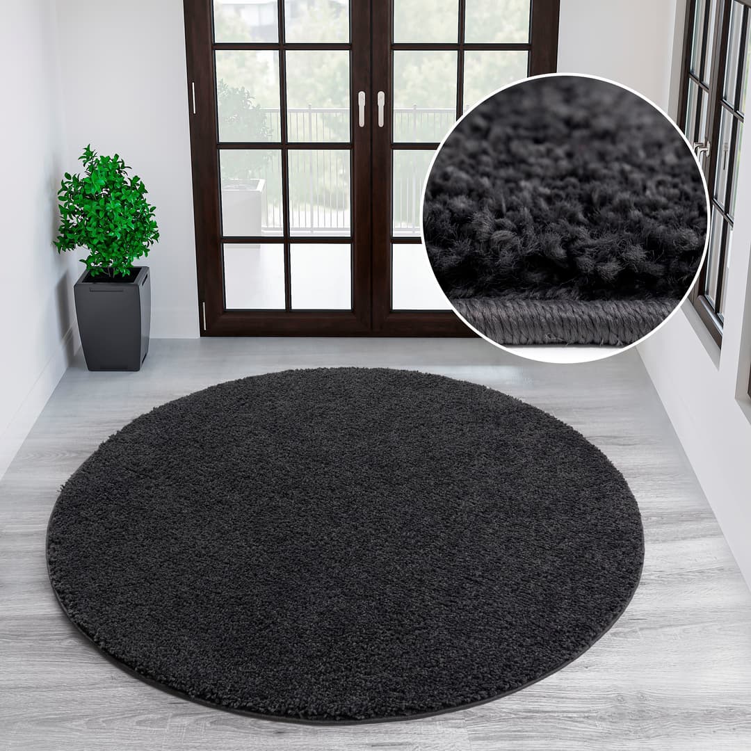 OTTO home Teppich Viva rund | Grau