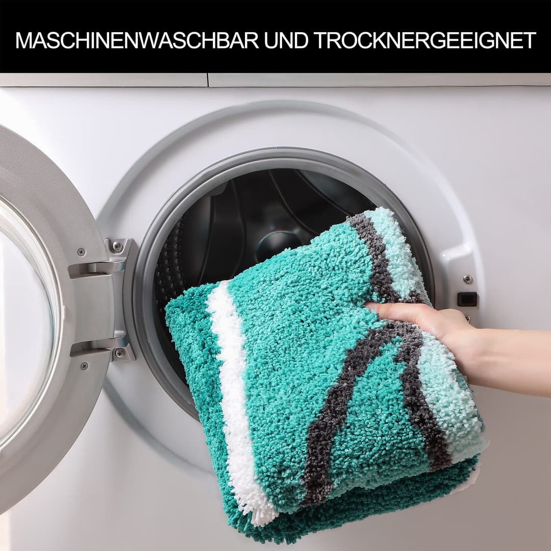 OTTO home Badematte Juna mit Muster | Türkis