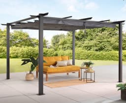 KONIFERA Pavillon Pergola Tilos | Grau