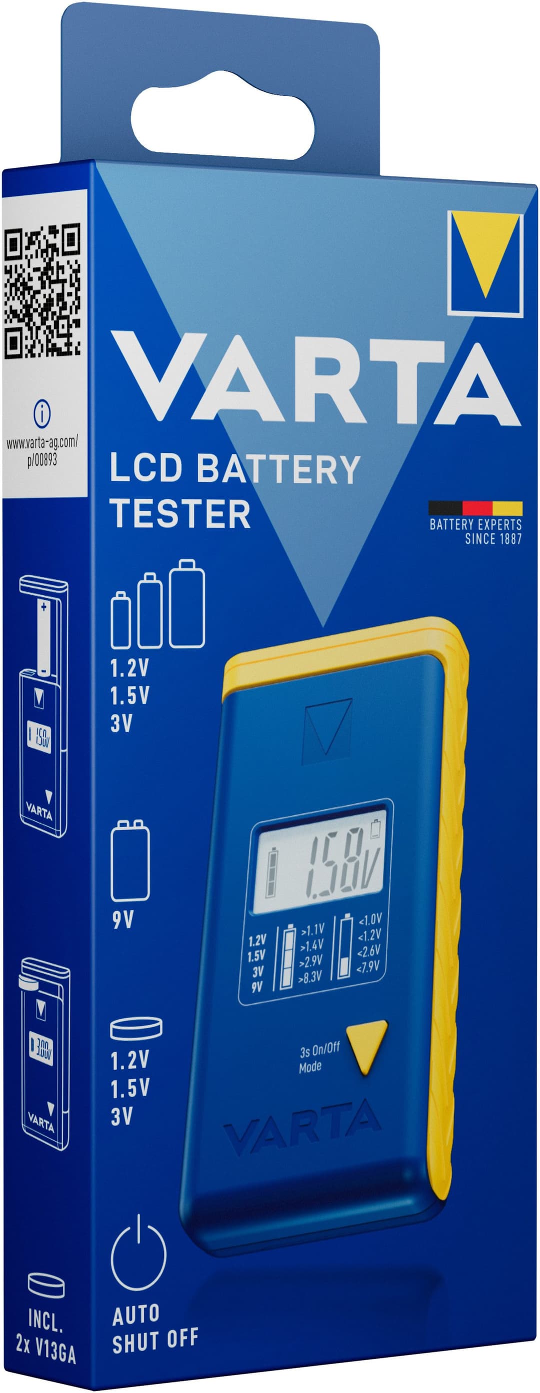 VARTA Batterietester LCD | Blau