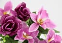Kunstblume Bouquet aus Orchideen und Rosen | Mehrfarbig 5