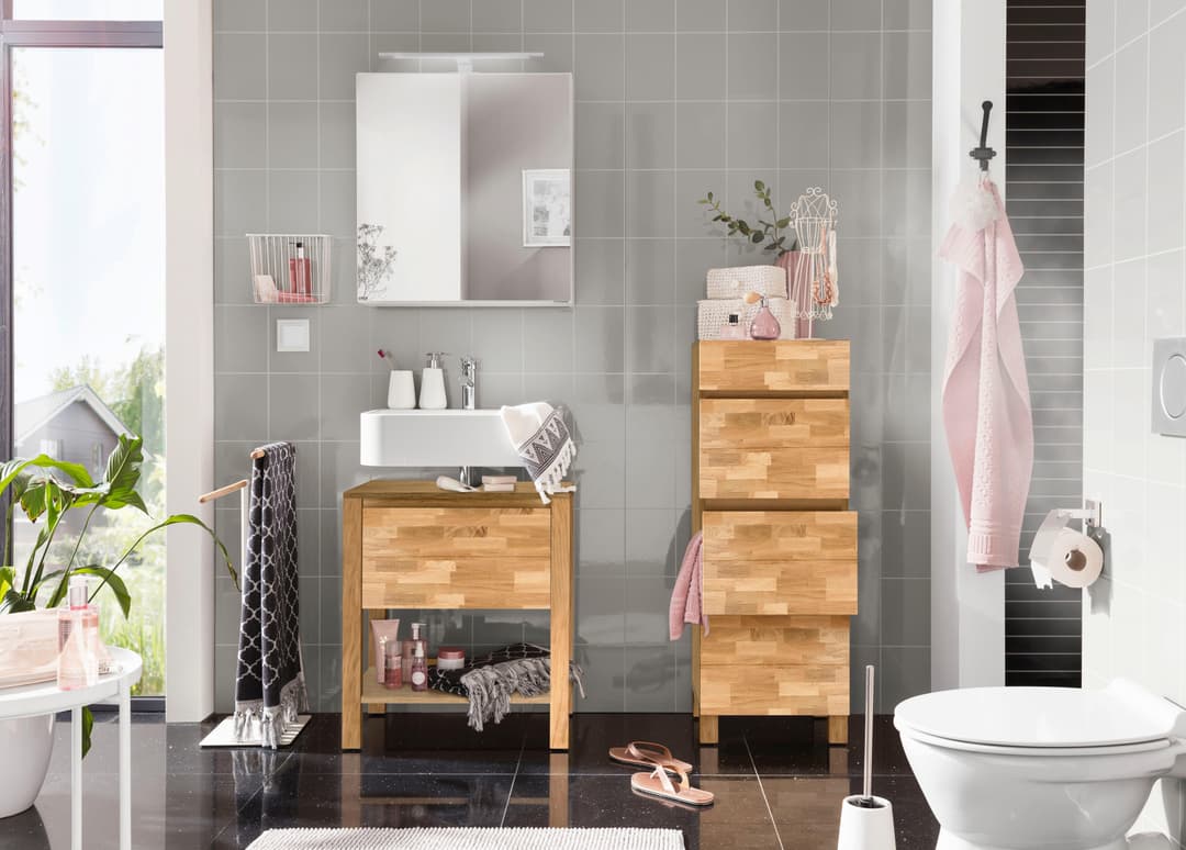 Home affaire Badkommode Kaika | Holztöne
