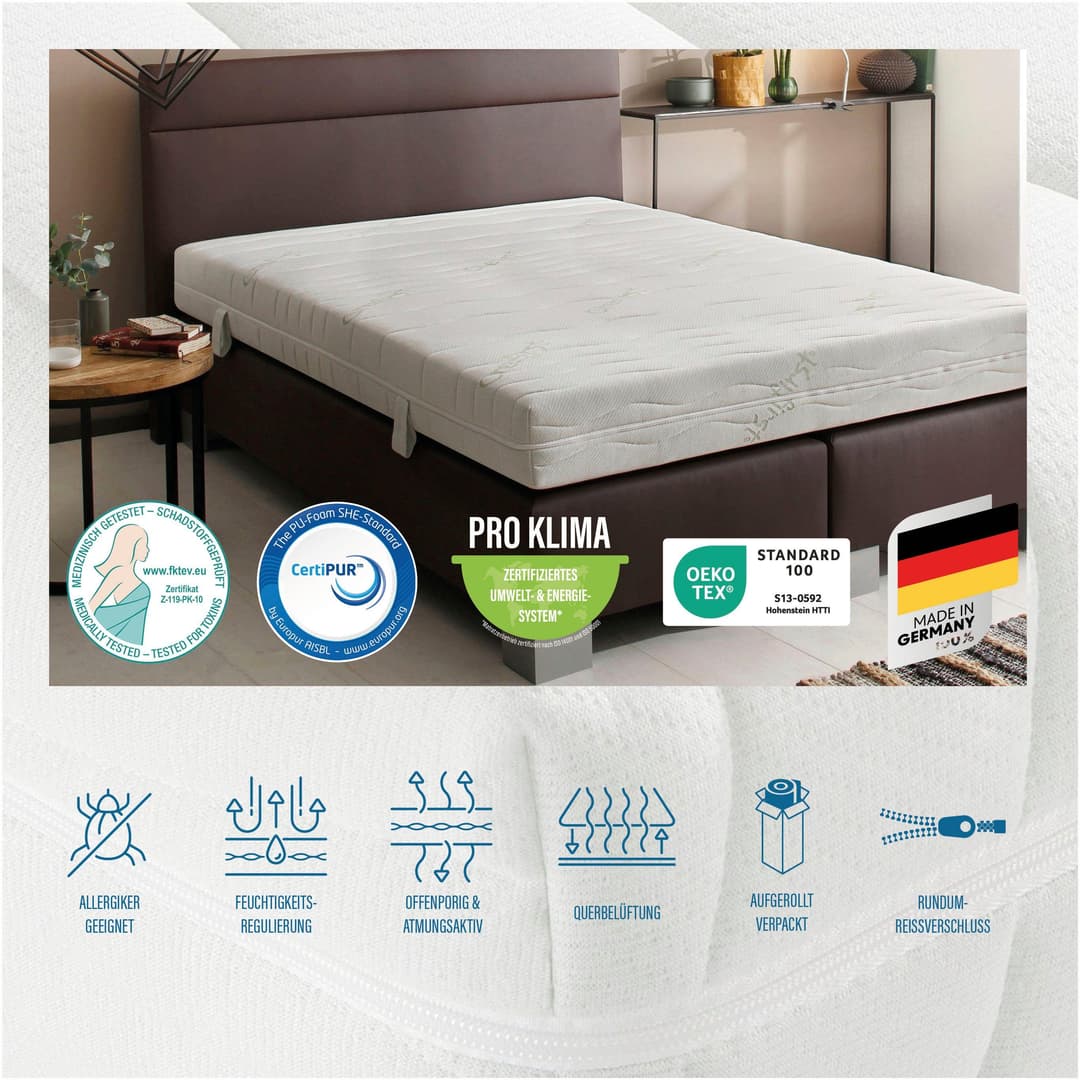 Beco Active Greenfirst Komfortschaummatratze | Weiß