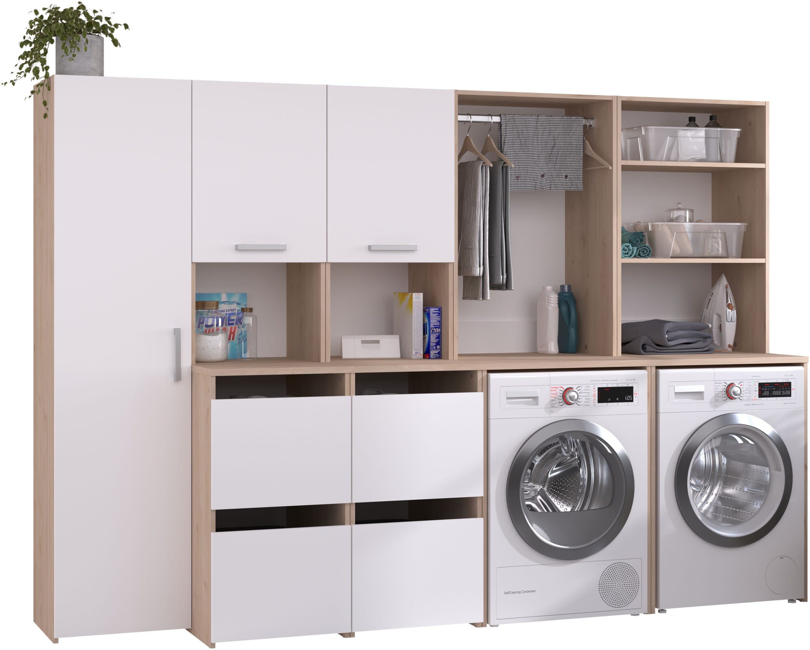 Parisot Mehrzweckschrank-Set Laundry 1 | Weiß