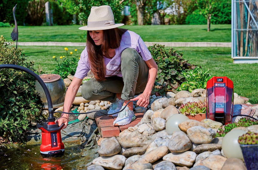 Einhell Akku-Schmutzwasserpumpe GE-DP 18/25 Li - Solo | Rot