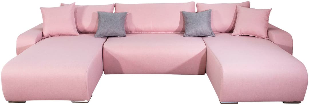 COLLECTION AB Wohnlandschaft Paola U-Form | Rosa