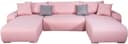 COLLECTION AB Wohnlandschaft Paola U-Form | Rosa 2